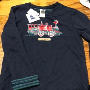 Janie and Jack long sleeve reversible shirt